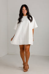 Bright Horizons White Denim Mini Dress