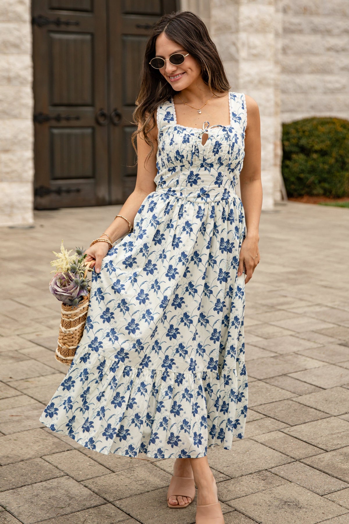 FINAL SALE - Island Heiress White Floral Maxi Dress