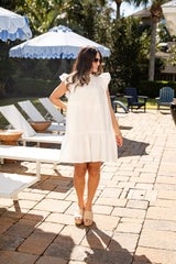 FINAL SALE - Romantic Angel White Mini Dress