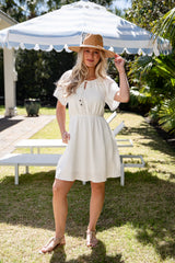FINAL SALE - Until We Meet Again White Mini Dress