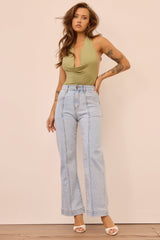 Velvet Age Denim Jeans - Washed Blue